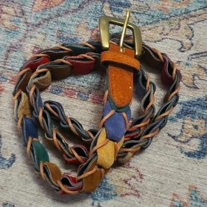 VINTAGE Leather Boho Belt